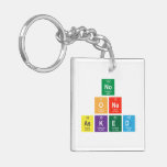 no 
 one 
 asked  Acrylic Keychains