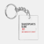 Shakespeare's globe   Acrylic Keychains
