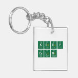 Keep
 calm  Acrylic Keychains