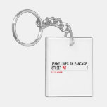 Jenny lives on pancake Street  Acrylic Keychains