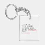 Canyon of chuck norris INFinity 2018 (D'oh)  Acrylic Keychains