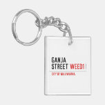 Ganja Street  Acrylic Keychains