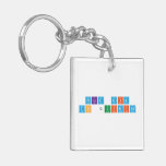 Feliz dia 
 do Quimico  Acrylic Keychains