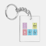 I AM
 N|erdy  Acrylic Keychains