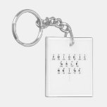 Periodic
 Table
 Writer
   Acrylic Keychains