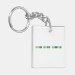 Love your molecules  Acrylic Keychains