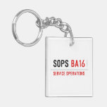 SOPS  Acrylic Keychains