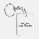 keep calm 
 and 
 love chemistry  Acrylic Keychains
