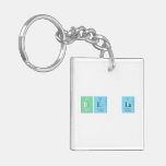 De la  Acrylic Keychains