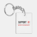 Support   Acrylic Keychains