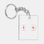 B He  Acrylic Keychains