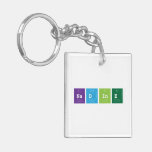Nadine  Acrylic Keychains