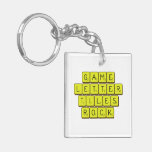 Game
 Letter
 Tiles
 ROCK!  Acrylic Keychains