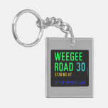 Weegee Road  Acrylic Keychains