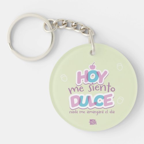 Acrylic Llavero Pregnancy Today I feel sweet Keychain