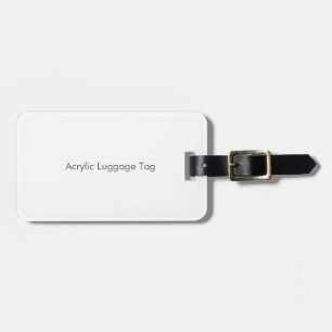 Acrylic Luggage Tag