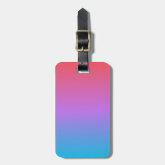 Acrylic Luggage Tag Pink  Gradient