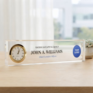  Acrylic Name Block  - Custom Job Title Office  Desk Name Plate