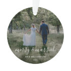 Acrylic Ornament | Merry and Married Photo