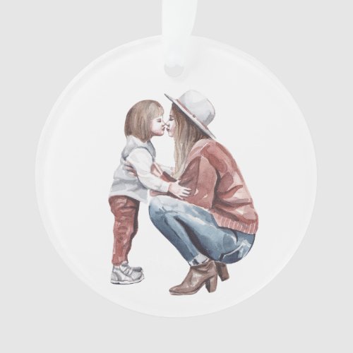 Acrylic Ornament mother daughter love Ornament