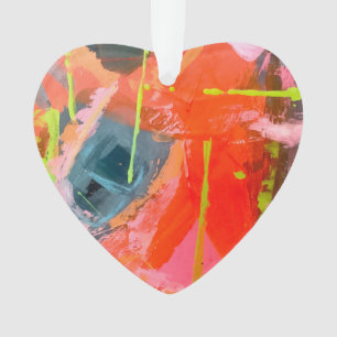 Acrylic Ornament with original abstract art