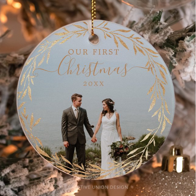 Acrylic Our First Christmas Ornaments - Gold (Creator Uploaded)