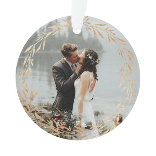 Acrylic Our First Christmas Ornaments Gold