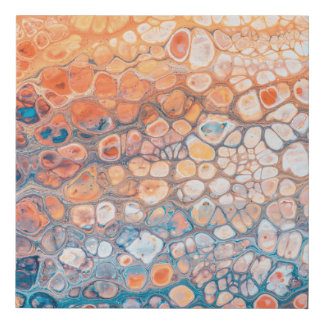 Acrylic paint faux canvas print