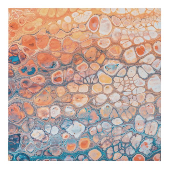 Acrylic paint faux canvas print (Front)