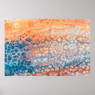 Acrylic paint poster