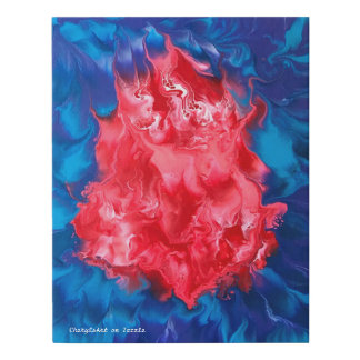 Acrylic Paint Pour Lava Design CherylsArt Faux Canvas Print