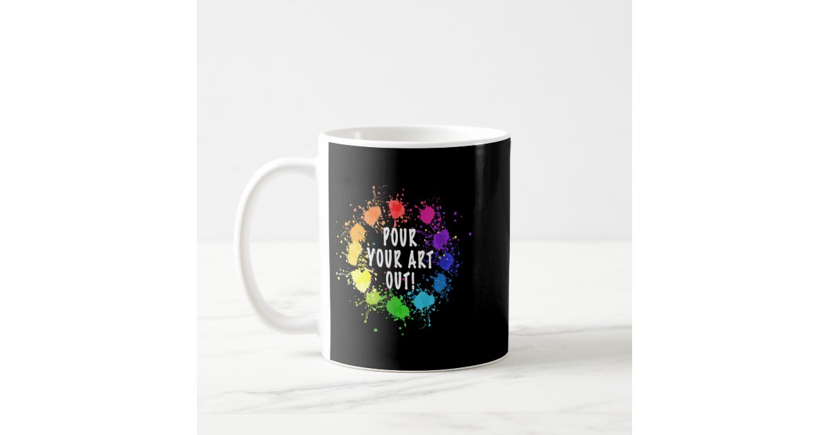 Fluid Acrylic Art Coffee Mug