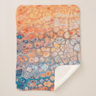 Acrylic paint sherpa blanket