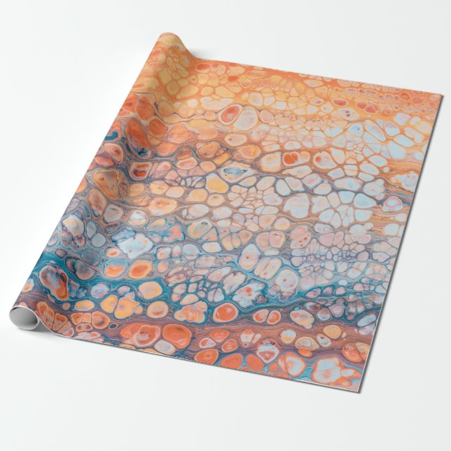 Acrylic paint wrapping paper (Unrolled)