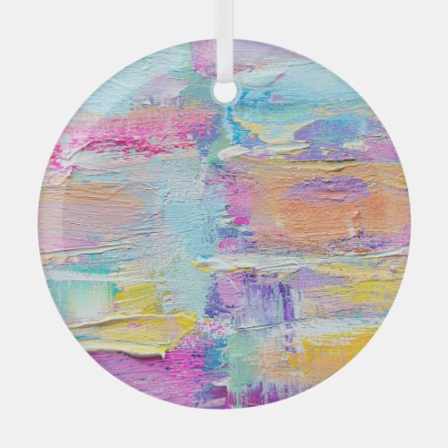 Acrylic Painting Art Background Texture Glass Ornament