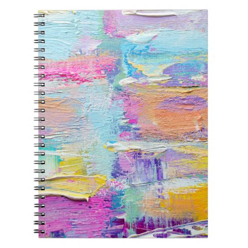 Acrylic Painting Art Background Texture Notebook