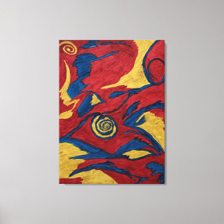 Acrylic Painting Canvas Print