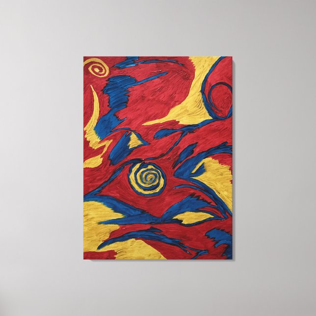 Acrylic Painting Canvas Print (Front)