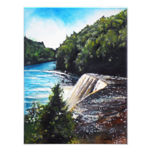 Acrylic Painting Tahquamenon Falls Photo Print