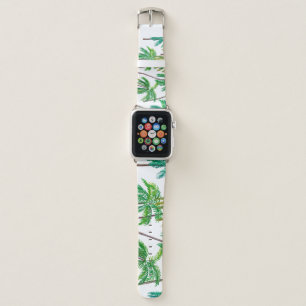 Acrylic Palms: Summer Textile Texture. Apple Watch Band