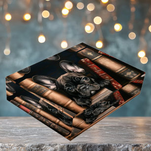 Acrylic Paperweight featuring French Bulldog Puppy