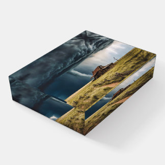 Acrylic Paperweight Prairie Tornado Storms