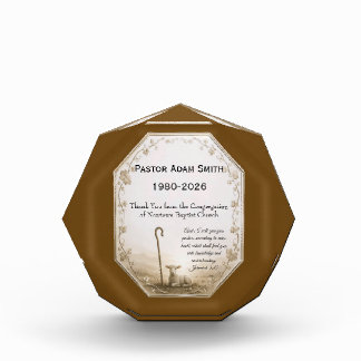 Acrylic Pastor Appreciation Award