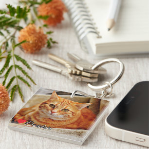 Acrylic Personalized Pet Photo Keychain