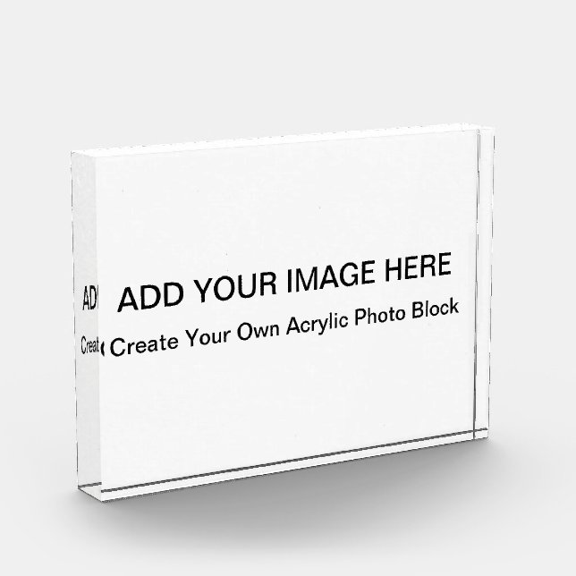Acrylic Photo Blocks - Create Your Own Award (Left)