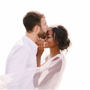 Acrylic Photo Cut Out Newlywed Family Pet Modern