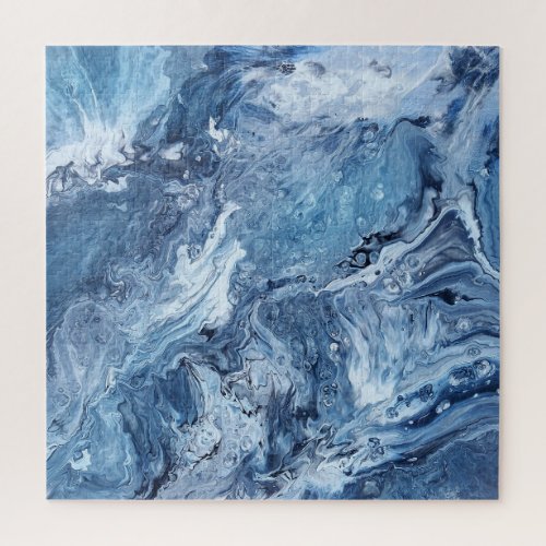 Acrylic pour painting _ Ocean Jigsaw Puzzle