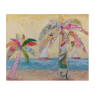 Acrylic Print - Designer Palm Trees