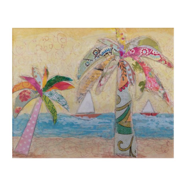 Acrylic Print - Designer Palm Trees (Front)