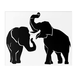Acrylic Print with Elephants